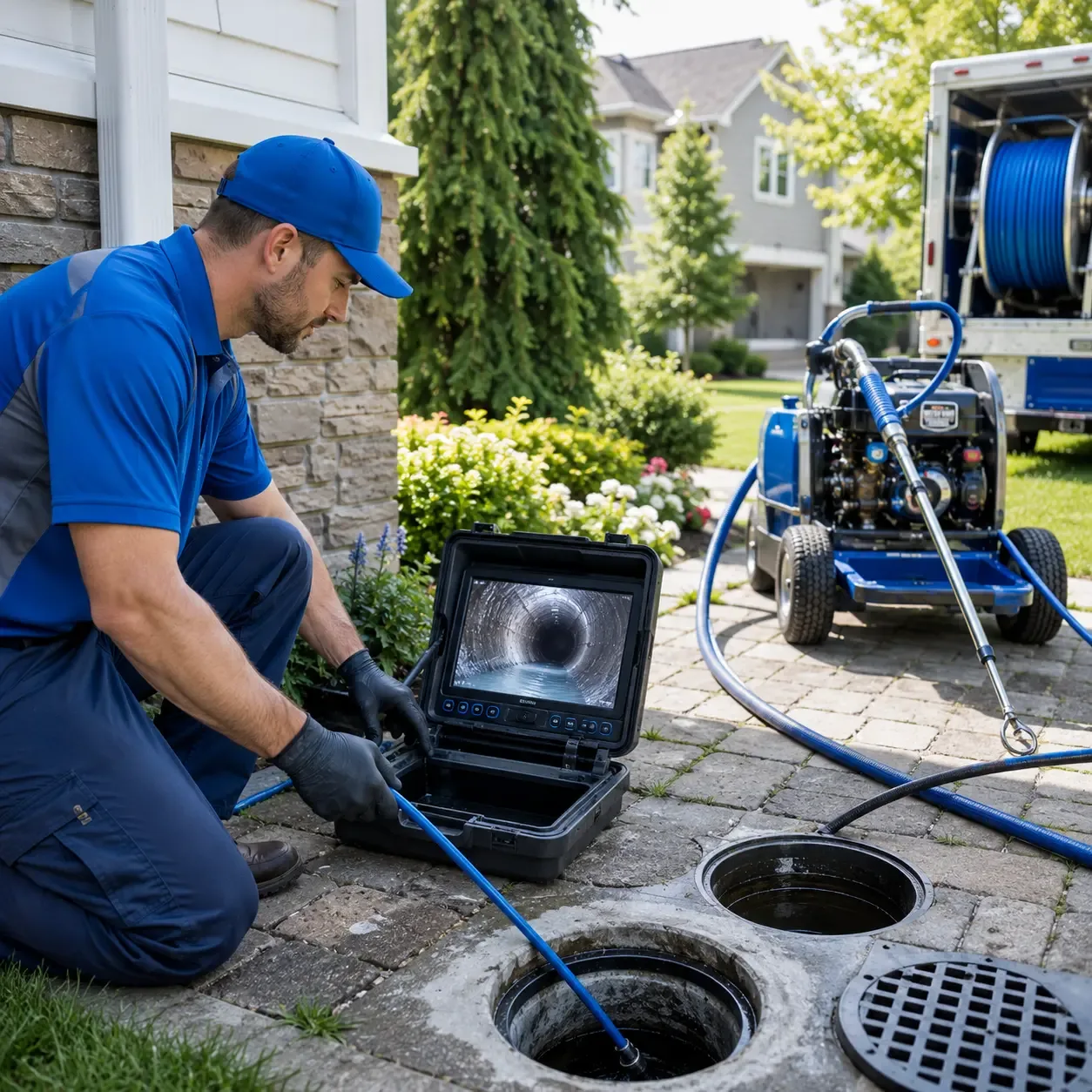 Outdoor drain cleaning professionals serving Wells, NY