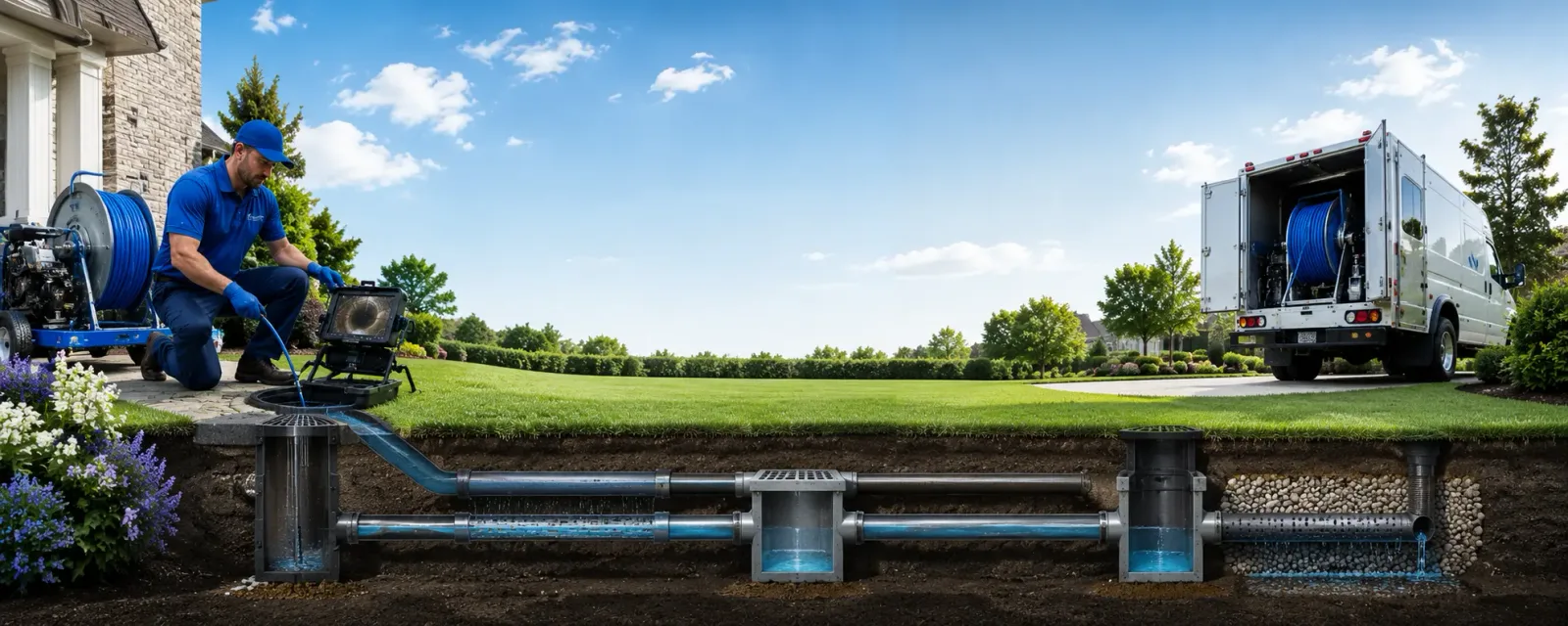 Outdoor drain cleaning information for Wells, NY